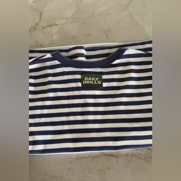 Daily Drills striped cotton baby tee - Picture 4 of 4